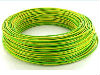 FIL DE CABLAGE RIGIDE H07 VU 1.5MM² VERT/JAUNE